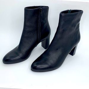 David Tate comfortable Black Leather Ankle Boots/booties